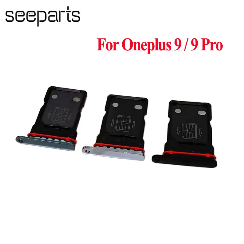 

Sim Tray Holder For Oneplus 9 Pro Card Tray Slot Holder Adapter Socket Repair Parts 1+9 Pro Sim Tray Holder