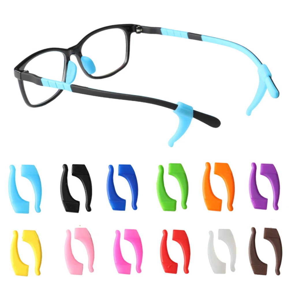 

1/5 Pair Anti Slip Ear Hook Eyeglass Eyewear Accessories Eye Glasses Silicone Grip Temple Tip Holder Spectacle Eyeglasses Grips