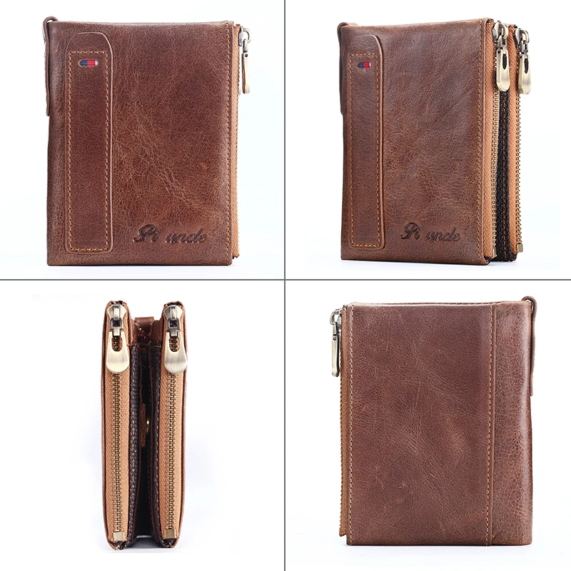 Модные мужские кошельки PI UNCLE из натуральной воловьей кожи мужской кошелек умные