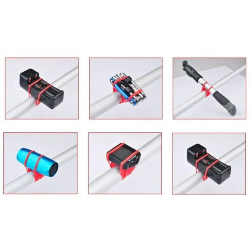 cycling mtb bicycle bike silicone band flashlight flash light phone strap tie ribbon mount holder bicycle accessories equipment free global shipping