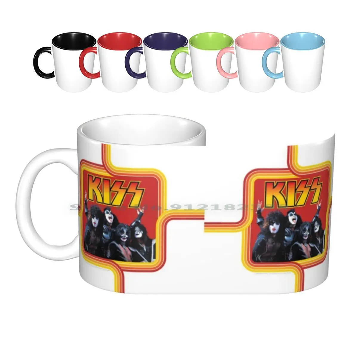 

Красные керамические кружки Kiss-Retro, кофейные чашки, Кружка для молока и чая, поцелуй, веер для художественного творчества, поцелуй, поцелуй, м...