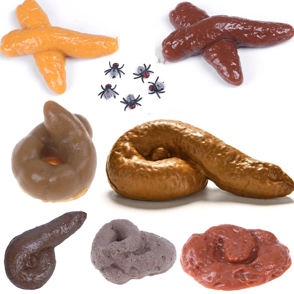 Реалистичные дерьмо Fly подарок забавные игрушки искусственные фекалии кусок