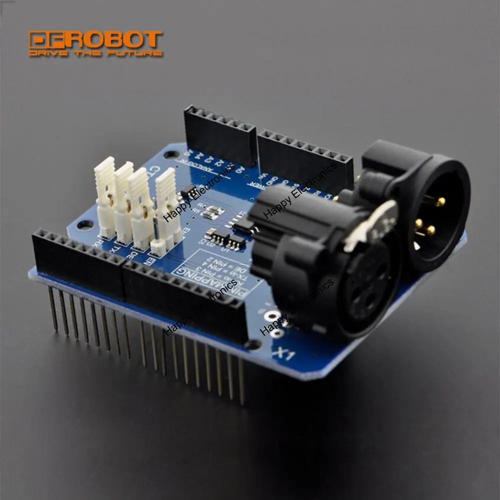 Модуль платы расширения DFRobot DMX Shield совместим с Arduino для DMX-Master устройства работы в сети DMX512