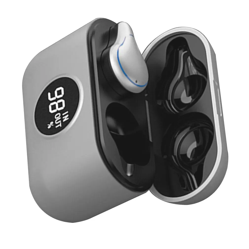 

T60 Digital Display 5.0 Sport CVC 8.0 Waterproof Wireless Headset Stereo Sound Effect With Charging Bin