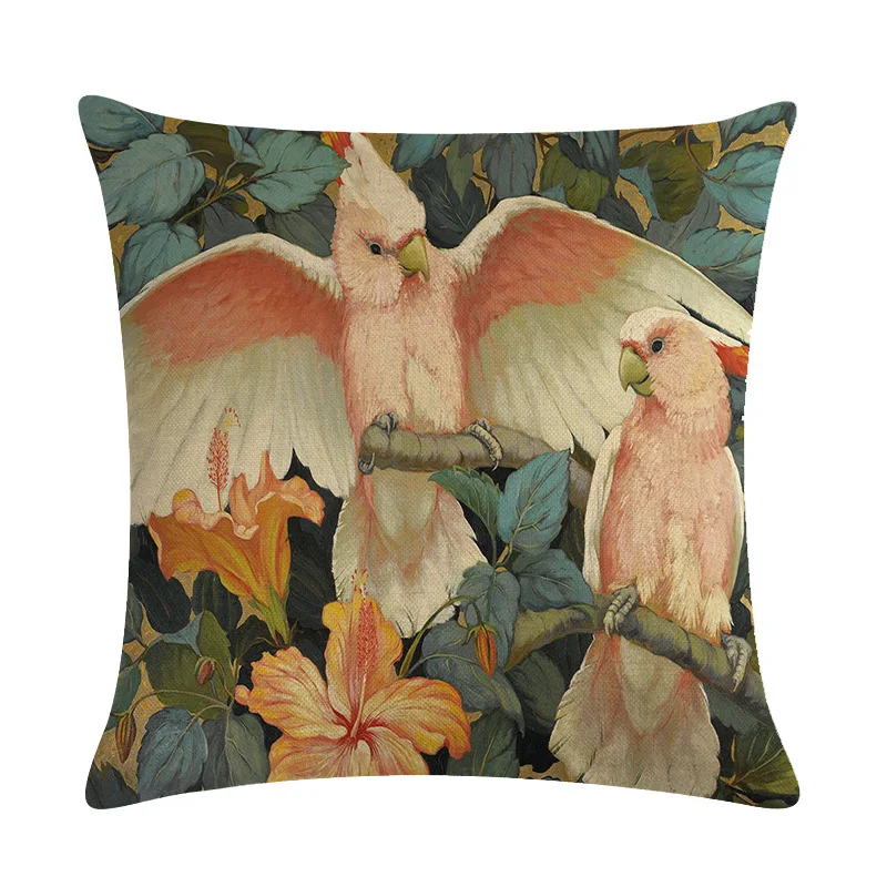 Наволочка домашняя Милая наволочка хлопковая льняная Подушка с изображением