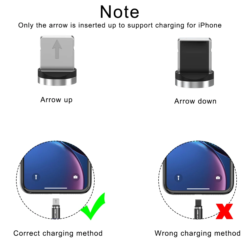 USB C Magnetic Cable Fast charge 3A Micro Type 360 Magnet Charger For iPhone Samsung Android Mobile Phone | Мобильные телефоны и