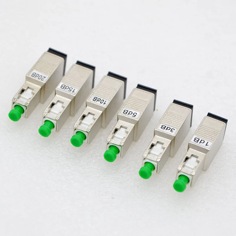 

New Fiber Optic Adapter Connector SC/UPC Female -SC/APC Male 1~20dB Fixed Fiber Attenuator Optic Fiber Coupler Flange Special