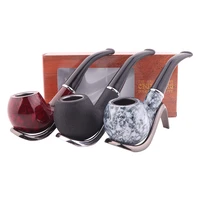 hot sales resin smoking pipe durable tobacco pipes high quality resin cigar gift durable smoking pipe