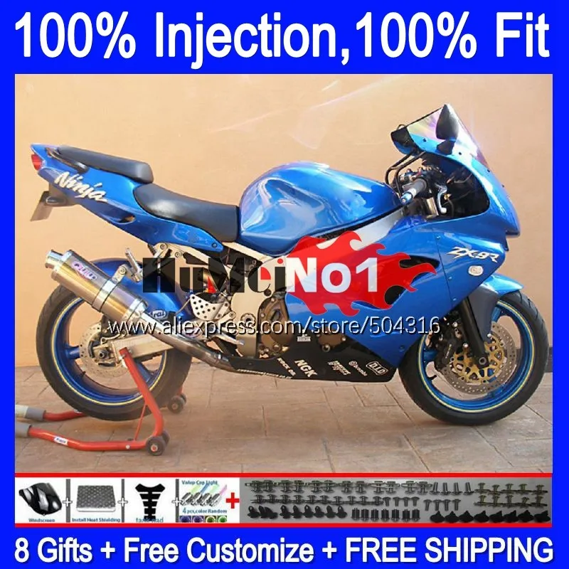 

Инжекционный корпус для KAWASAKI NINJA ZX 9R 900CC 9 R 83MC.29 ZX-9R ZX9R 98 99 00 01 ZX9 R 1998 1999 2000 2001 обтекатель в наличии синий