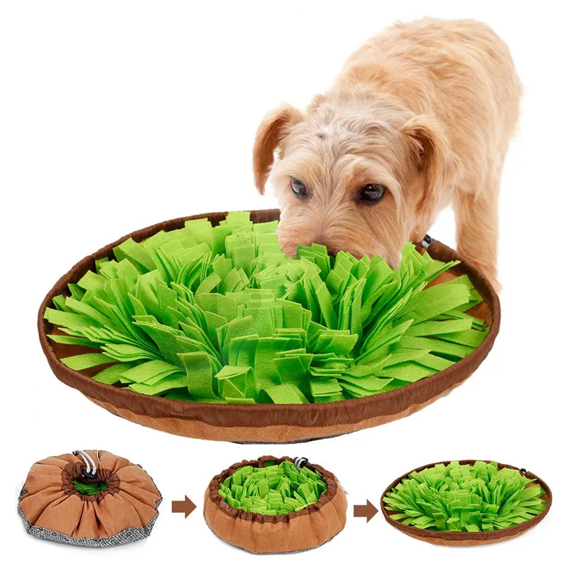 

Pet Dog Sniff Mat Snuffle Mat Interactive Chewing Toy Feeding Mat Dogs Training Pad Sniffing Mat Pet Supplies Dog Accessories