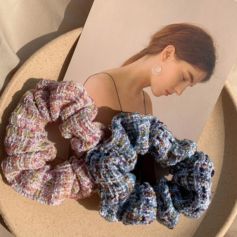 

Аксессуары для волос эластичная резинка головной убор клетчатая резинка французская элегантная резинка для волос держатель для конского х...