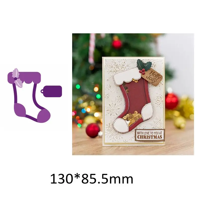 Рождественские кружевные буквы эльф венок снежные металлические Вырубные