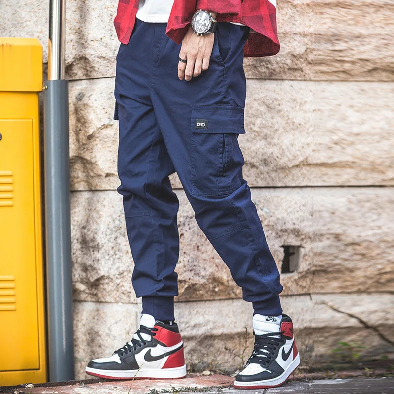 cargo pants men hip hop joggers men's Casual fashion Sweatpants harem tactical 2020 spring new TJWLKJ | Мужская одежда