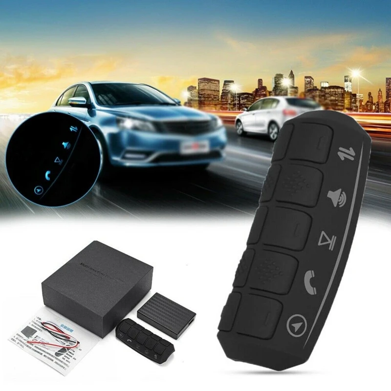 

Universal Car Steering Wheel Remote Control Buttons Radio DVD GPS Player Multi-Function Wireless Controller