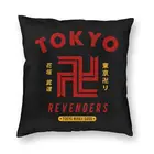 Наволочки для диванных подушек с принтом Токийский манга, Квадратные наволочки для диванных подушек 40x40