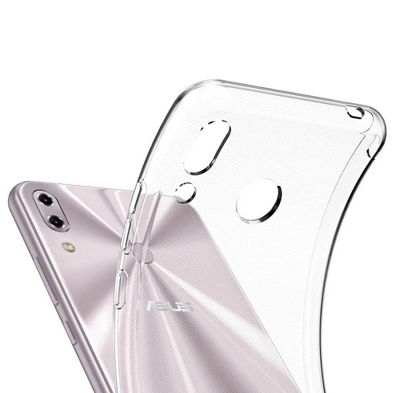 Original Clear TPU Cases for ASUS ZenFone 5Z ZS620KL / 5 ZE620KL 2018 Soft Silicone Full Cover Phone Back Fundas Transparent Gel