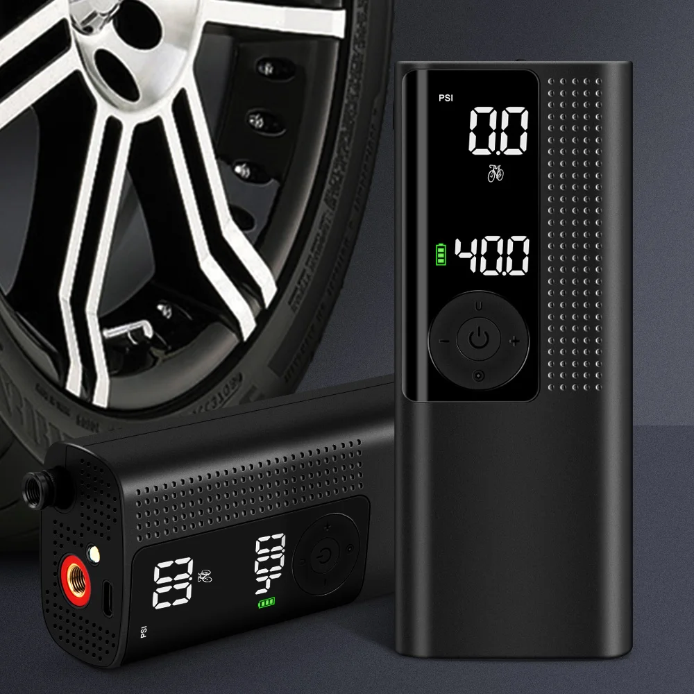 

Car Air Compressor Electric Portable Wireless Inflatable Tire Inflator Air Pump Rechargeable for Car Motorcycle Bike Tyre Pump