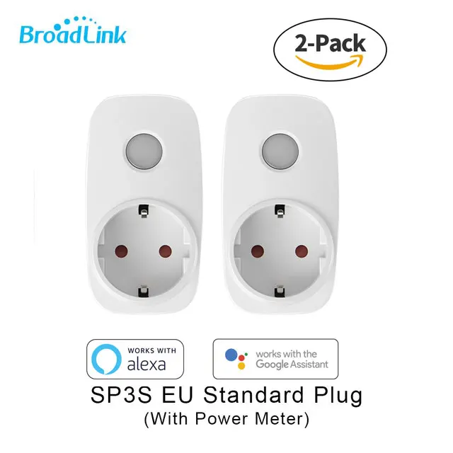 Broadlink RM PRO+ RM33 Универсальный Интеллектуальный пульт дистанционного управления умный дом автоматизация WiFi+ IR+ RF переключатель для IOS Android телефон - Цвет: SP3S-EU  2PCS
