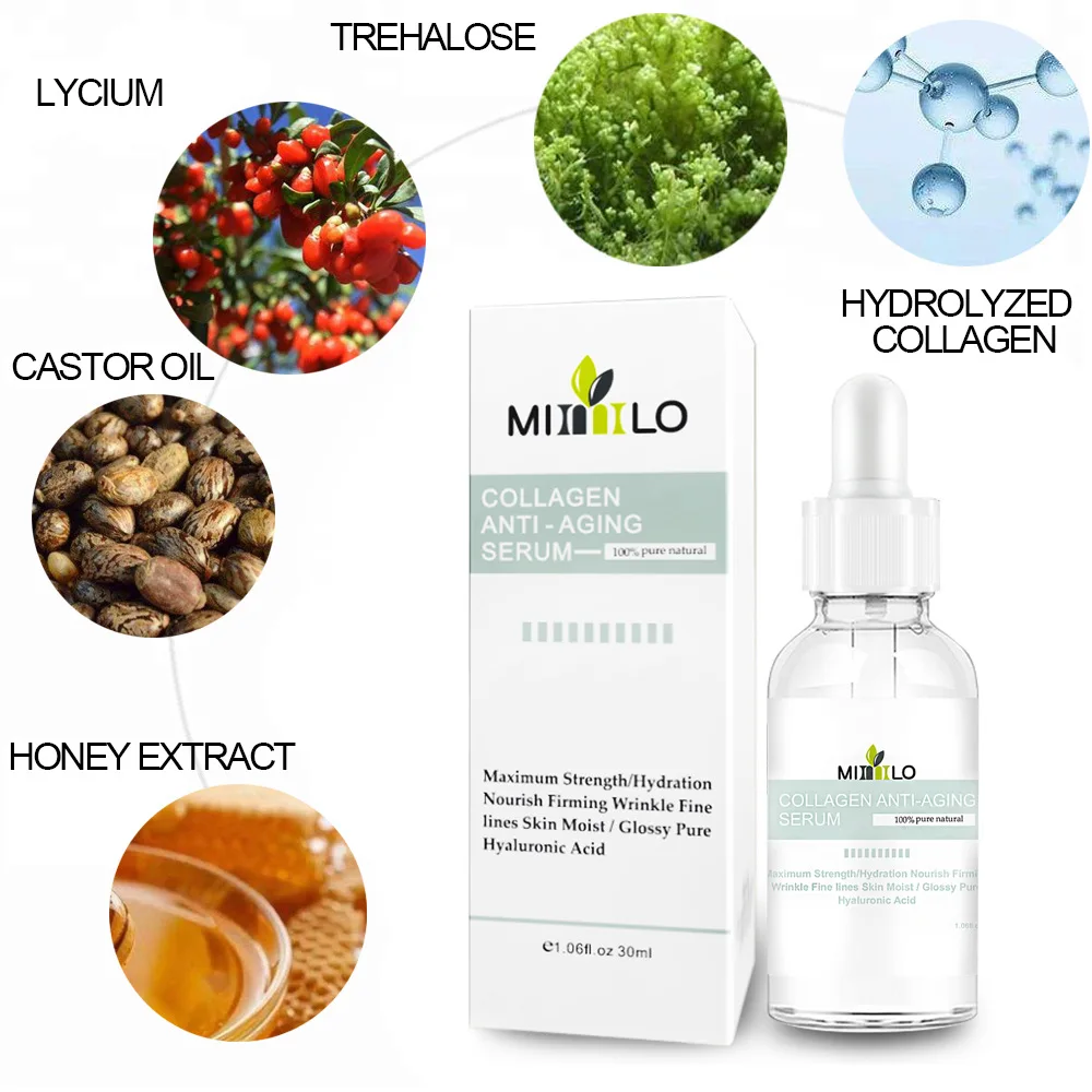 30 мл Гиалуроновая кислота коллаген раствора увлажняющее против морщин старения