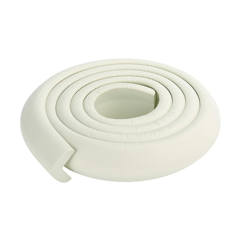 Protector de escritorio de esquina de seguridad para beb&eacute; de 2m, protecci&oacute;n de mesa de goma para ni&ntilde;os, borde suave en forma de L-4