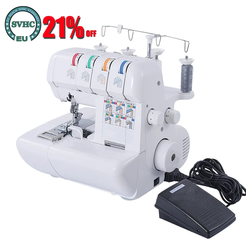 

Multifunction Household Manual Sewing Machine 110V/220V Overlock Sewing Machine Hand Tools Overedger With 2/3/4 Thread