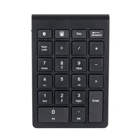 2 4g wireless numeric keypad 22 keys financial accounting office keyboard for laptop pc support androidwindows ios black