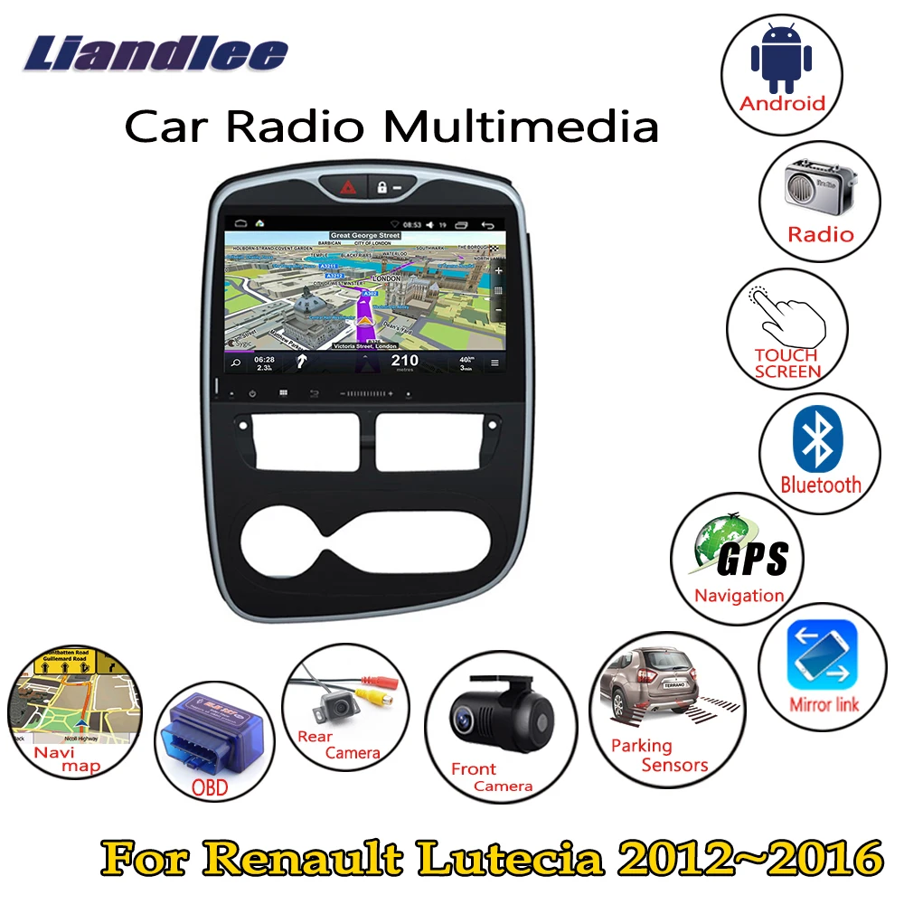 Автомобильный Android мультимедийный HD сенсорный экран для Renault Lutecia 2012 2013 2014 2015 2016