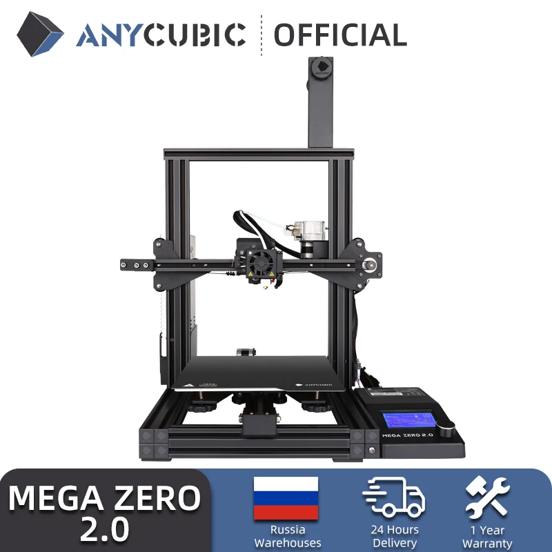 Российский 3D-принтер ANYCUBIC Mega Zero 2 0 FDM с горячей платформой полностью