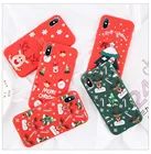 Мультяшный Рождественский чехол для телефона iPhone 11 7 8 Plus Санта Клаус мягкий чехол для iPhone XR X Xs 11Pro 6 6S SE 2020 Max прекрасный Чехол