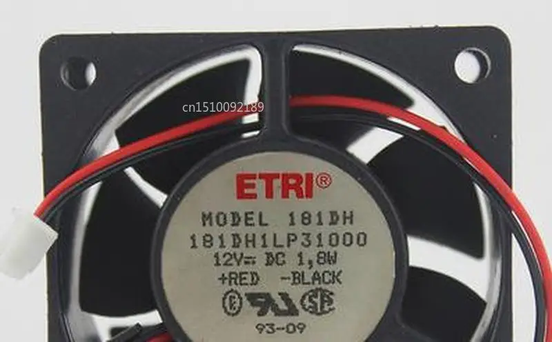 

For ETRI 181DH1LP31000 DC 12V 1.8W 60X60X25mm Server Cooler Fan