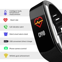c6t smart watch men women waterproof wristband body temperature monitor smartwatch fitness bracelet for ios android phone