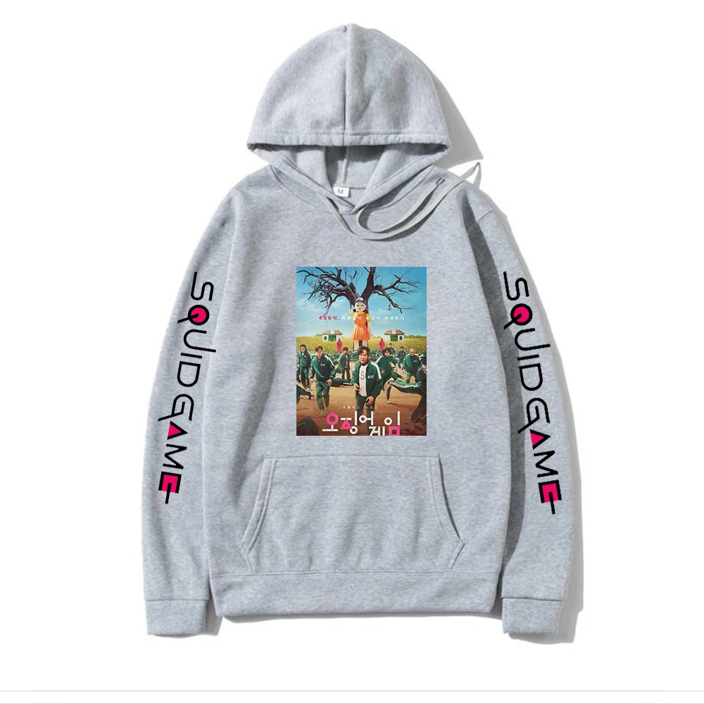 

Squid Game Hoodies Fashion Korean Round Six Printed Streetwears Men Women Oversized Sweatshirts Hoodie Squid Game Pullovers
