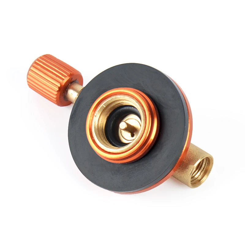 Открытый Кемпинг латунь пополнения адаптер безопасная печка горелки