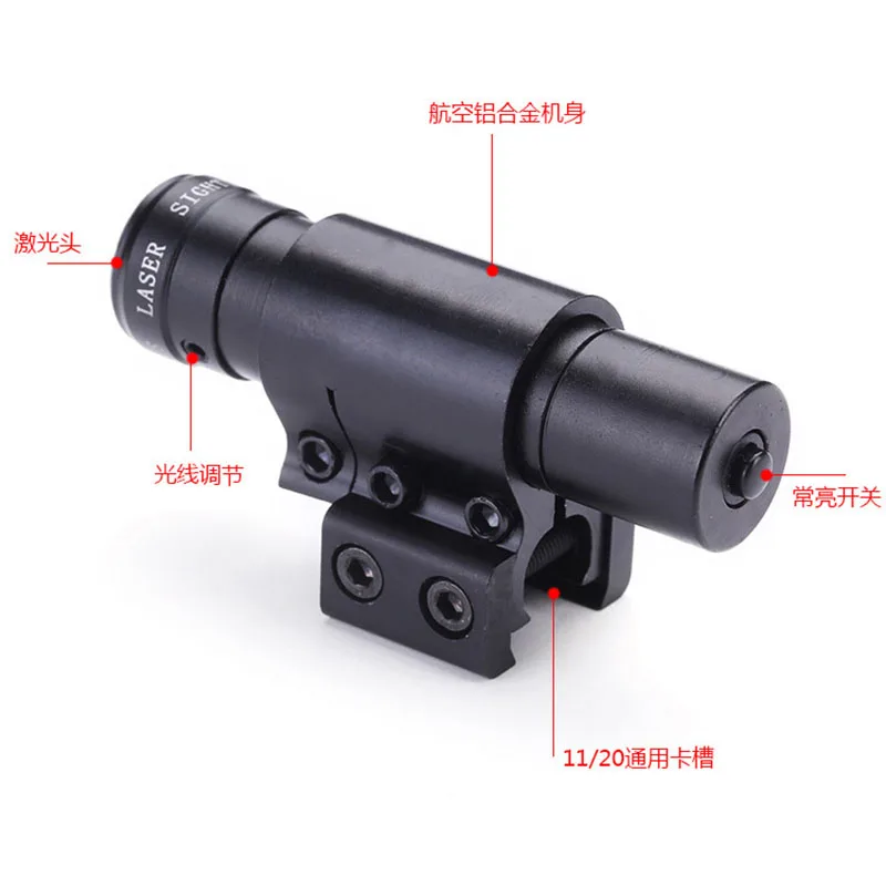 Тактический мини красный точечный лазерный прицел Вивер Пикатинни Крепление