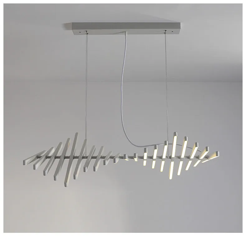 Современный светодиодный светильник для люстры скандинавский черный/белый