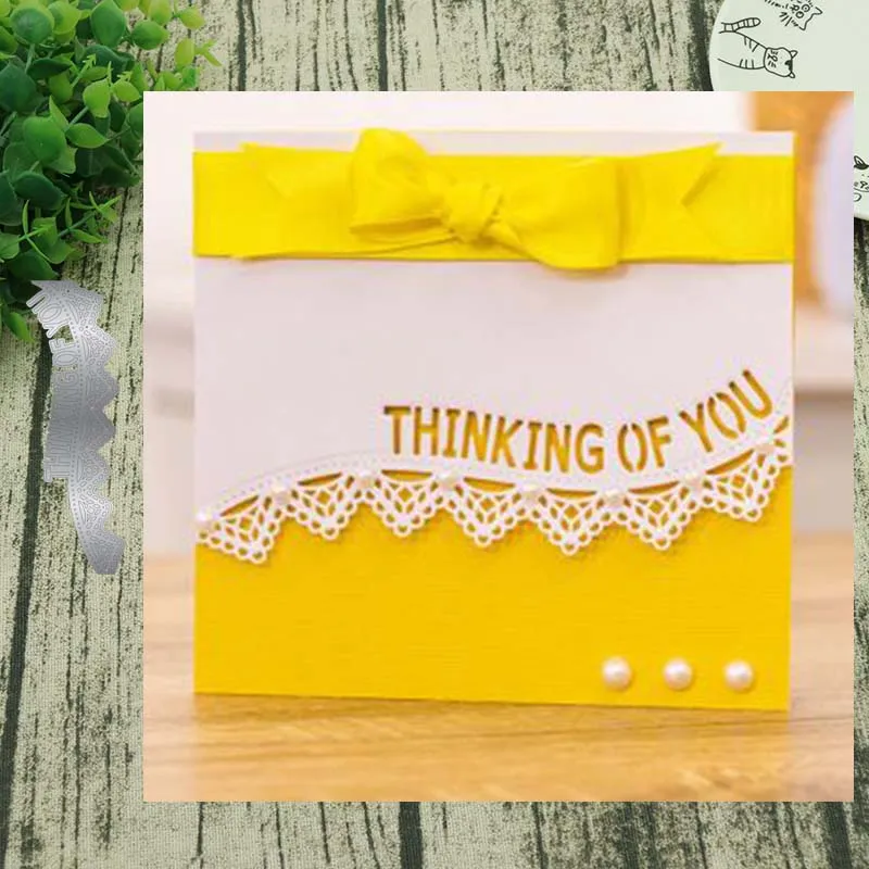 Металлические режущие штампы с изображением мышления о вас кружевная форма для