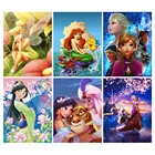 Алмазная живопись Disney 5D сделай сам, мультяшный персонаж, принцесса, Набор для вышивки крестиком, украшение для дома