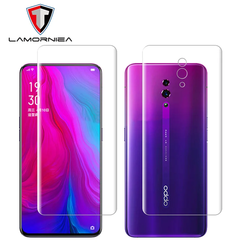 2 шт. передняя+ задняя изогнутая пленка для OPPO Realme 5 Pro X2 XT защитная 3D мягкая нано Гидрогелевая пленка для Realme X2 pro C2 3i Q