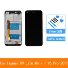 Для Huawei P9 Lite Mini LCD дисплей сенсорный экран дигитайзер с рамкой SLA-L02SLA-L22Y6 Pro запасные части для сборки