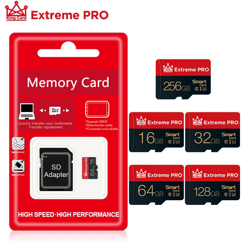 

Micro sd card 32GB 16GB 8GB Flash mini SD Memory Card 64 GB 128GB Microsd TF card Class10 cartao de memoria With SD adapter