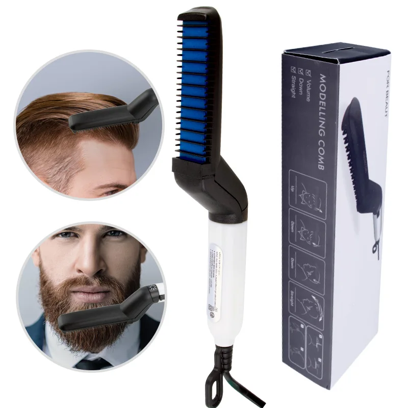 Hair Comb Brush Beard Straightener Hair Straighten Electric Beard Straightening Comb Quick Hair Styler Multifunctional