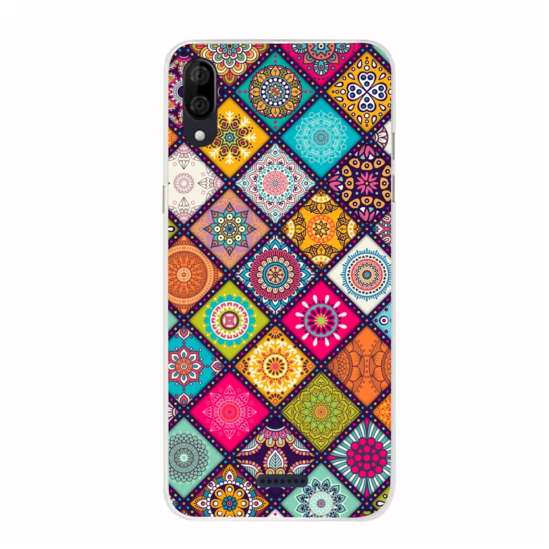 TPU Cover For Wiko Y80 Case Silicone Floral Painted Bumper Y 80 5.99 inch Phone Covers Soft Back Fundas |