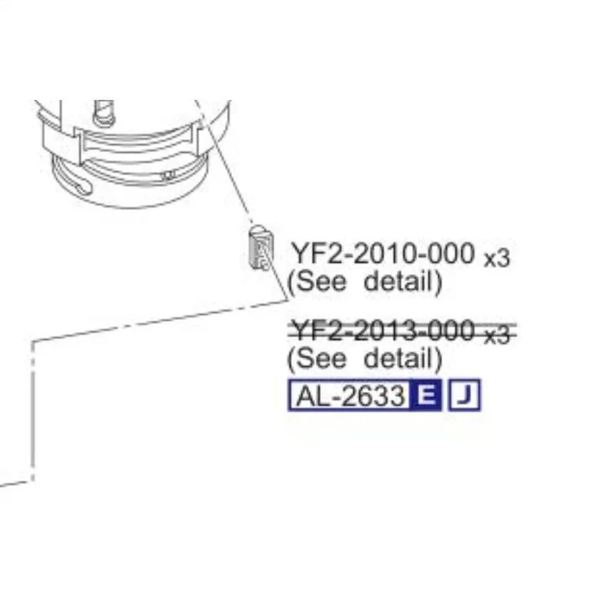 Запасные части направляющий воротник объектива 3 шт. новый номер YF2 2010 000 старый