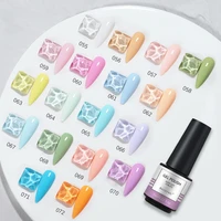 7ml soak off uv nail gel glitter nail gel semi permanent uv led nail art gel polish candy colors varnish base top coat matte