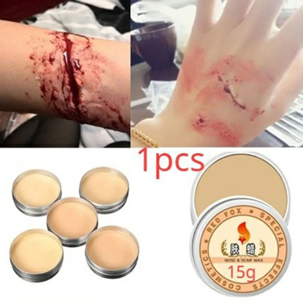 Модели для Хэллоуина поддельная рана шрам бровей блокиратор воск со специальным