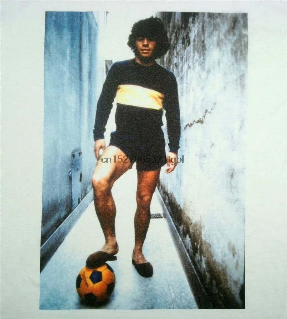 Diego Maradona белая футболка футбол Boca Homme Новая повседневная мужская с коротким