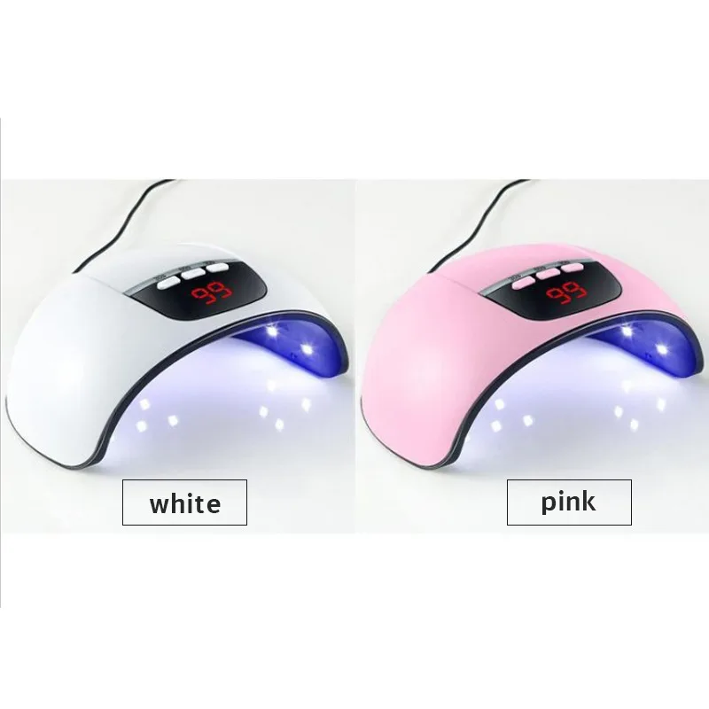 

45W Dual Light Source Intelligent Phototherapy Nail Machine 15 Double Light Lamp Bead Portable USB Timing Nail Tool Gel Machine