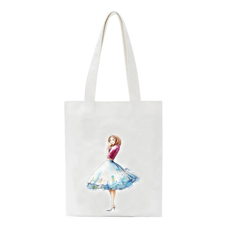 Женская Повседневная Сумка-тоут через плечо милые дамские сумочки с принтом