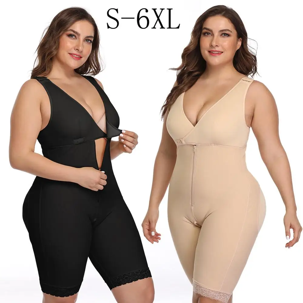 

Shapers Plus Size Bodysuit for Women Waste Trainer Full Body Binders Shapewear Slimming Sheath Belly Thigh Trimmer Waisttrainer