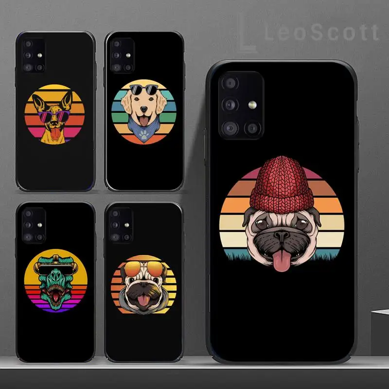 

Animal dog tiger color Phone Cases For Samsung A40 A50 A51 A71 A20E A20S S8 S9 S10 S20 Plus note 20 ultra 4G 5G